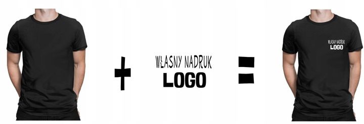 KOSZULKA Z WŁASNYM NADRUKIEM NAPIS LOGO TEKST L zdjęcie 3