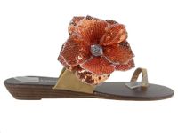 Beżowe klapki damskie płaskie buty japonki 40