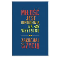 Miłość jest odpowiedzią na wszystko - magnes szklany