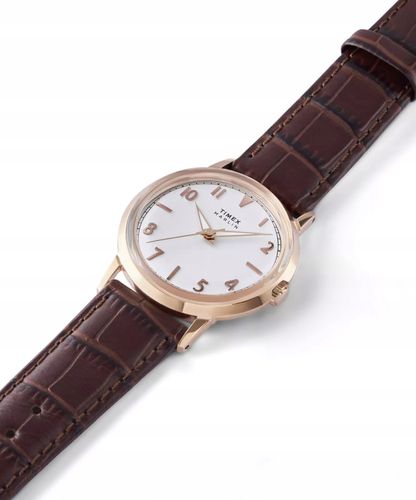 Zegarek Damski Timex TW2Y37700 brązowy na Arena.pl