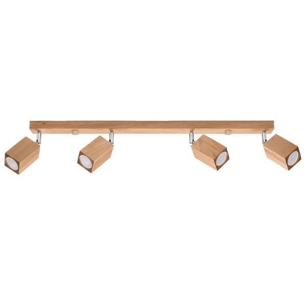 4-punktowa lampa sufitowa SL.1038 drewniana do garderoby zdjęcie 1