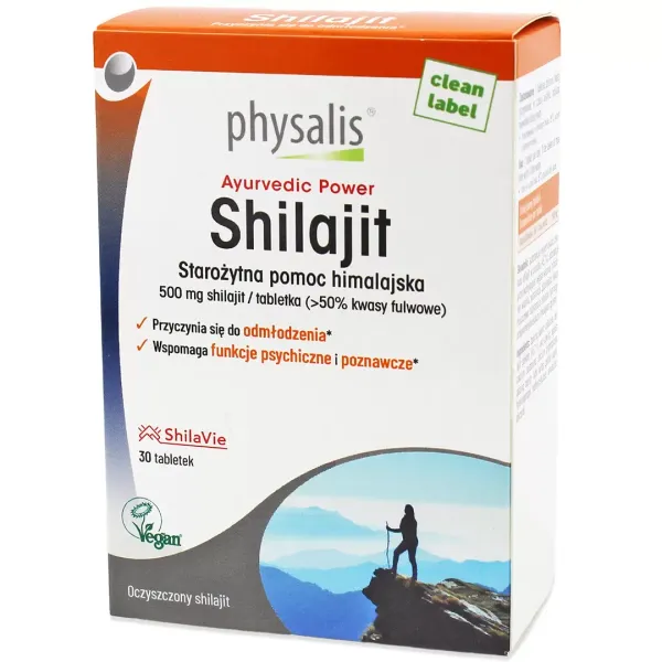 Shilajit 30 Tabletek - Physalis zdjęcie 1