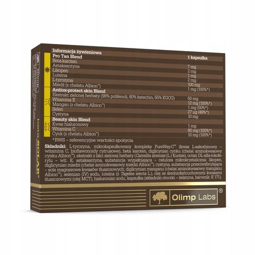 Suplement diety Olimp Labs Beta-Solar 30 kapsułek na Arena.pl