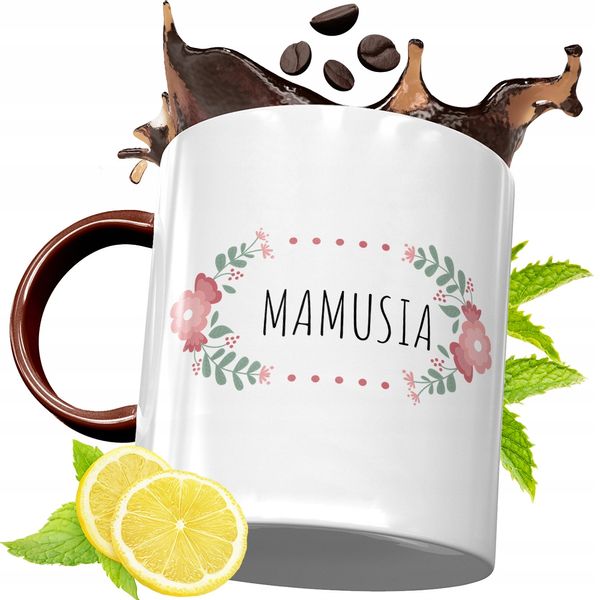 Kubek Bordowy Dla Mamy Na Urodziny Prezent zdjęcie 1