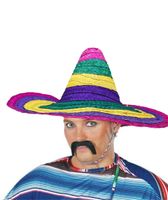 SOMBRERO MEKSYKAŃSKIE DUŻE MULTIKOLOR MEKSYK 52CM