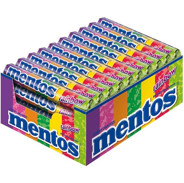 (x40) MENTOS Draże Rainbow 38g zdjęcie 1