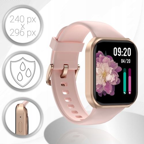 SMARTWATCH DAMSKI ROZMOWY ZEGAREK SPORTOWY POLSKIE MENU GRY SMART WATCH na Arena.pl