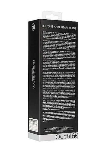 Anal Heart Beads - Black na Arena.pl
