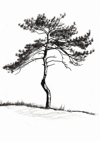 Plakat 42x59,4cm Samotna Sosna zdjęcie 1