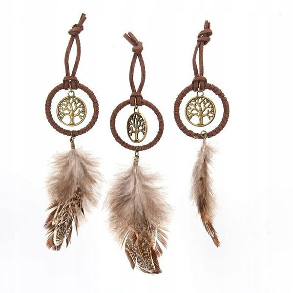 Breloczek Mini Magiczny Łapacz Snów Dream Catcher Sleep Starodawny Talizman zdjęcie 7