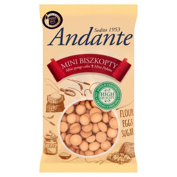 Andante Mini biszkopty 120 g zdjęcie 1