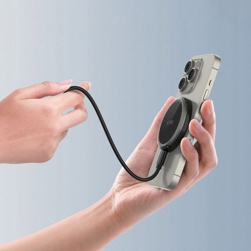 ŁADOWARKA INDUKCYJNA DO MAGSAFE USB-C 15W Z PODSTAWKĄ NA IPHONE 12 13 14 15 na Arena.pl