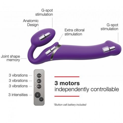 Vibrating Strap-On Purple M na Arena.pl