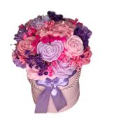 Flower Box Świece Sojowe Wieczny Bukiet Kwiaty Prezent Urodziny Dzień