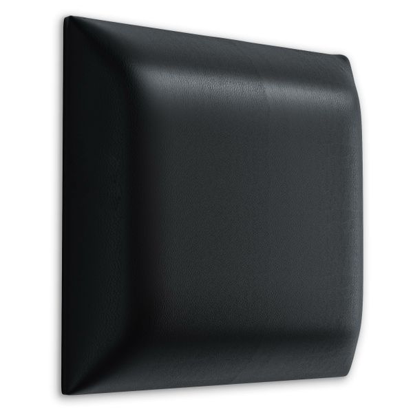 Panel Ścienny Tapicerowany Czarny EKO SKÓRA 3D 30cm x 30cm zdjęcie 1