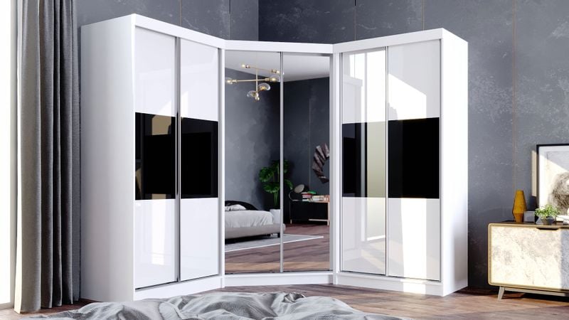 Garderoba Szafa Narożna PARIS drzwi przesuwne zdjęcie 4