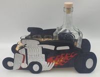 karafka + kieliszki auto hot rod