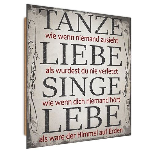 Deco Panel, Tanze liebe singe lebe 60x60 na Arena.pl