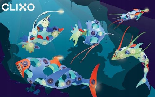 CLIXO CL-8099 OCEAN -Podwodny świat Kreatywne klocki magnetyczne Nowość USA na Arena.pl