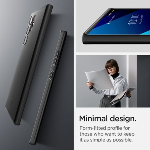 SPIGEN THIN FIT GALAXY S22 ULTRA BLACK zdjęcie 12