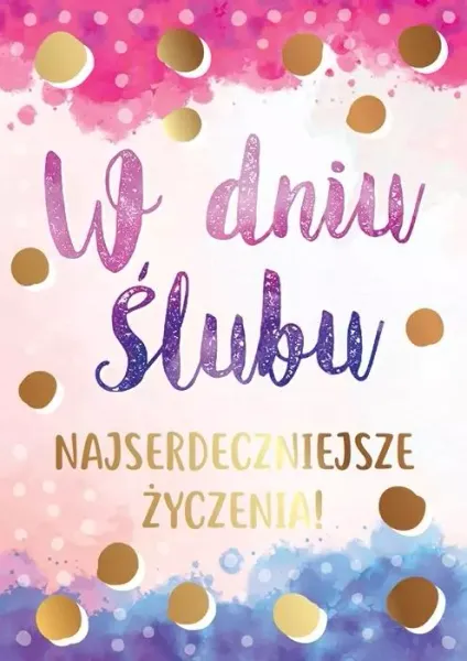 Karnet B6 Pr-068 Ślub zdjęcie 1