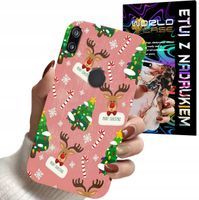 ETUI CASE DO HUAWEI P SMART 2019 - ŚWIĄTECZNE WZORY NA ŚWIĘTA RENIFER