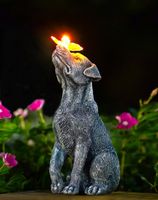 2X FIGURKA PSA SOLARNA LED DEKORACJA OGRODU 22,5CM