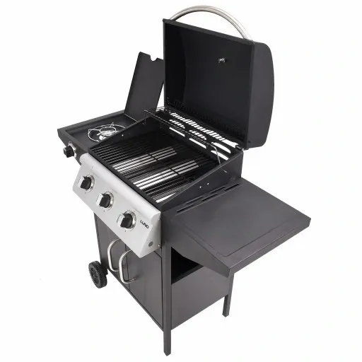 GRILL GAZOWY OGRODOWY 12,8 kW 4 PALNIKI PÓŁKI LUND zdjęcie 12