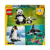LEGO CREATOR 3W1 DZIKIE ZWIERZĘTA RODZINA PAND 31165 PANDA - ORKA - PINGWIN