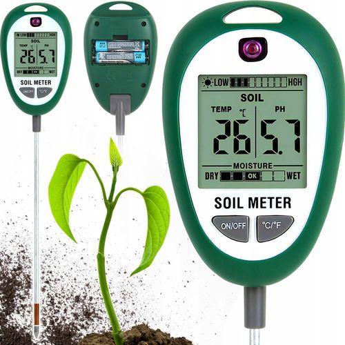 KWASOMIERZ GLEBY Tester podłoża Ph ziemi 4w1 MIERNIK GLEBOWY na Arena.pl