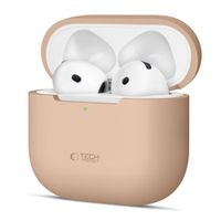 Etui Tech-Protect Silicone DO AirPods 4 Cafe Latte Ładowanie Indukcyjne