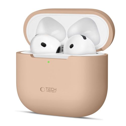 Etui Tech-Protect Silicone DO AirPods 4 Cafe Latte Ładowanie Indukcyjne na Arena.pl