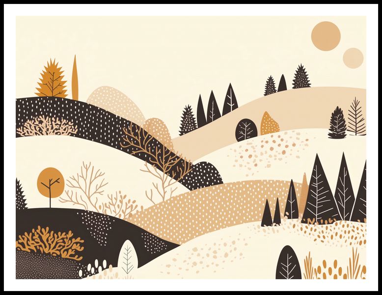 Plakat 100x75cm Jesień w Wzgórzach zdjęcie 3