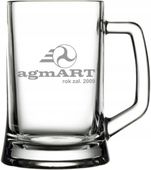 Grawerowany Kufel Szklany z Logo Upominek Reklamowy 50 sztuk