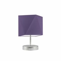 Lampka PASADENA abażur fioletowy stelaż stal szczotkowana