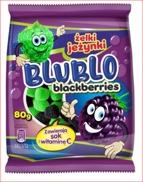 APETITKI ŻELKI BLUBLO JEŻYNKI 80G zdjęcie 1
