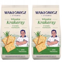 Makłowicz i Synowie Krakersy o smaku rozmarynu 100 g x 2 sztuk