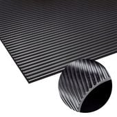 Gumowa mata antypoślizgowa mocna wykładzina płyta RYFLOWANA 3 x 1400 mm