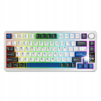 Rampage Quell Pro bezprzewodowa klawiatura mechaniczna LCD Gasket HotSwap