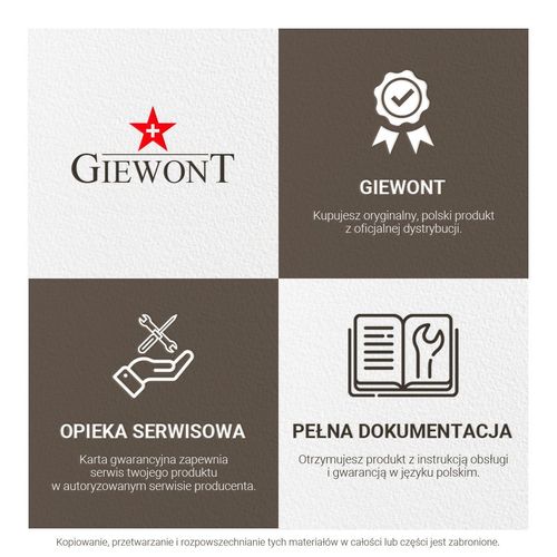 Zegarek Damski GIEWONT GW1970-2 na Arena.pl