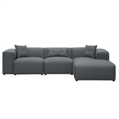 Narożnik lewostronny ciemnoszary DOLVA