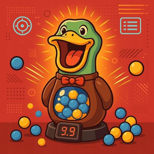 GŁODNA KACZKA XXL STRZELANIE DO CELU UCIEKA LED 2xPISTOLET PREZENT URODZINY na Arena.pl