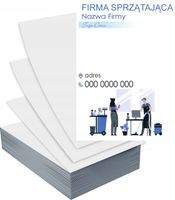 Ulotki A6 100szt reklamowe firmowe FIRMA SPRZĄTAJĄCA gotowe wzory