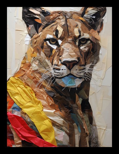 Plakat 15x20cm Papierowy Tygrys zdjęcie 2