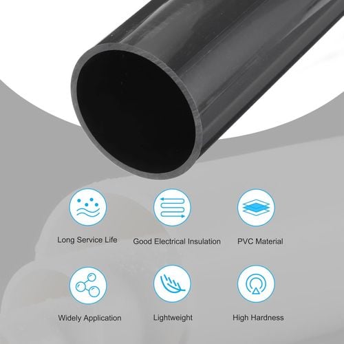 Rura PVC Okrągła 81 mm Wodna Kablowa Ciemnoszara 0,5 m Sztywna Odporna na Arena.pl