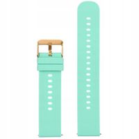 Pasek gumowy do zegarka U27 - miętowy/rosegold - 22mm +TELESKOPY