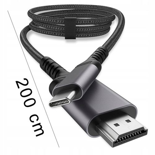 KABEL PRZEWÓD ADAPTER PRZEJŚCIÓWKA USB-C 3.1 TYP C DO HDMI 4K MHL 200cm na Arena.pl