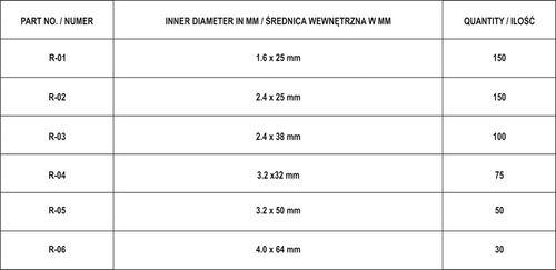 zestaw zawleczek prostych 555szt mix - yt-06873 na Arena.pl