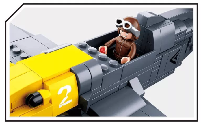 Klocki Wojsko Myśliwiec Messerschmitt BF 109 zdjęcie 4