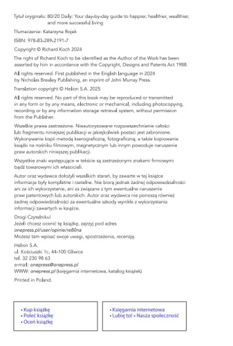 Reguła 80/20 na co dzień. Prosta droga do bogatszego i pełniejszego życia na Arena.pl